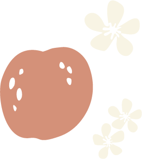 peach-with-flowers